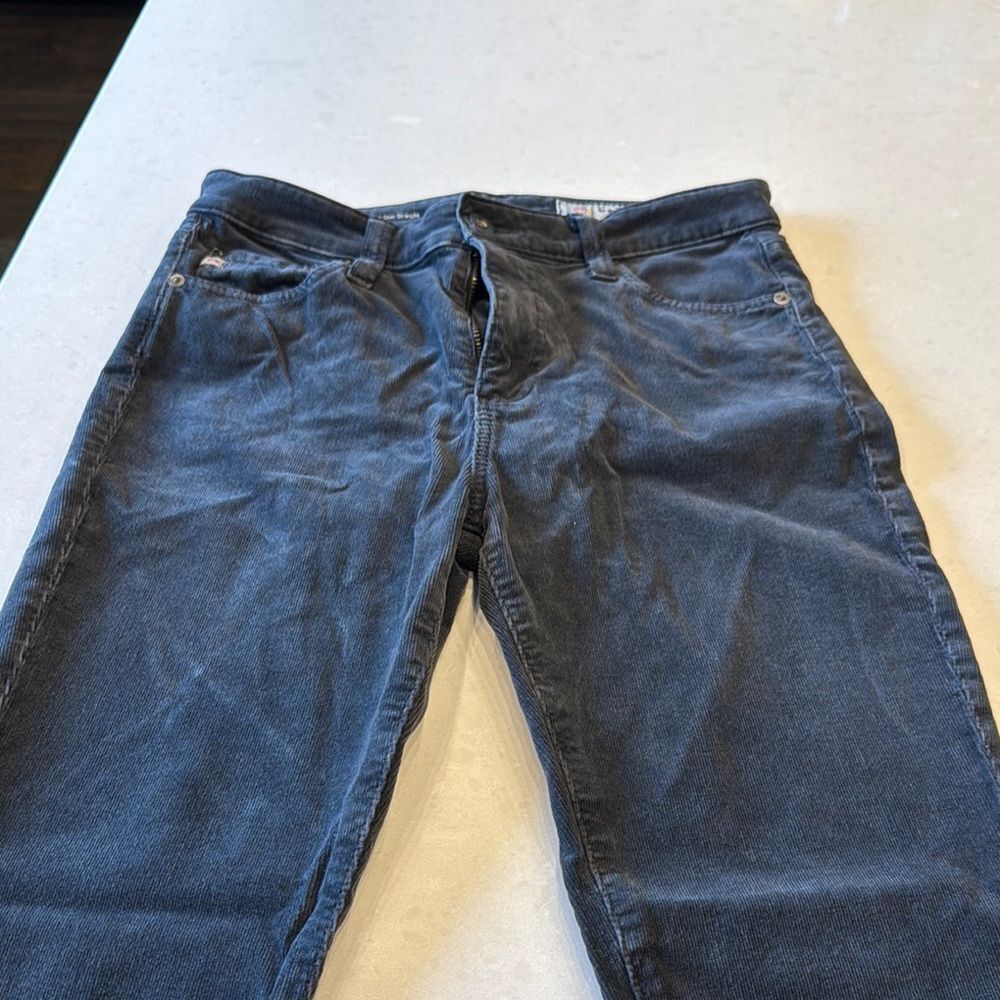 Ag Mari women’s high rise slim straight blue cords size 27,  great style comfort